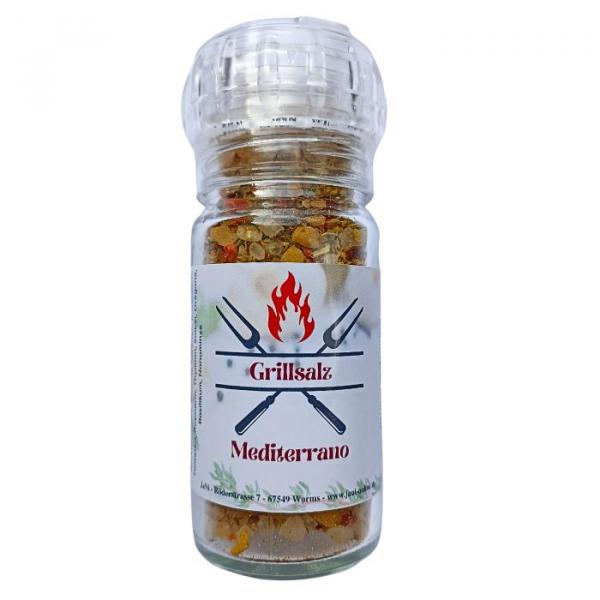Grillsalz Mediterrano in der Gewürzmühle | 95 Gramm